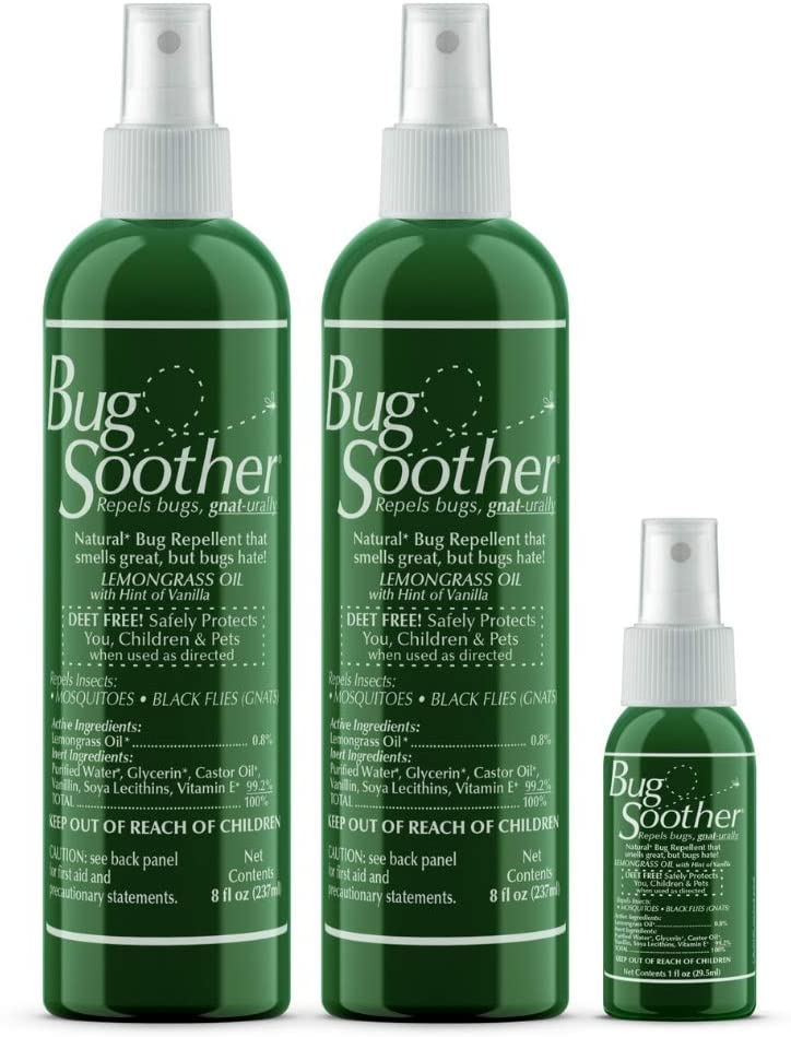 Bug Soother Spray (2, 8 oz) - Natural Insect, Gnat and Mosquito Repellent & Deterrent -evareviews