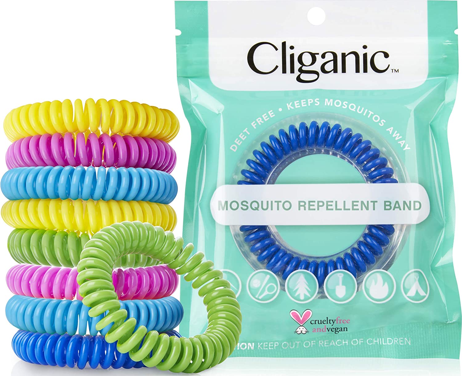 Cliganic 10 Pack Mosquito Repellent Bracelets_evareviews